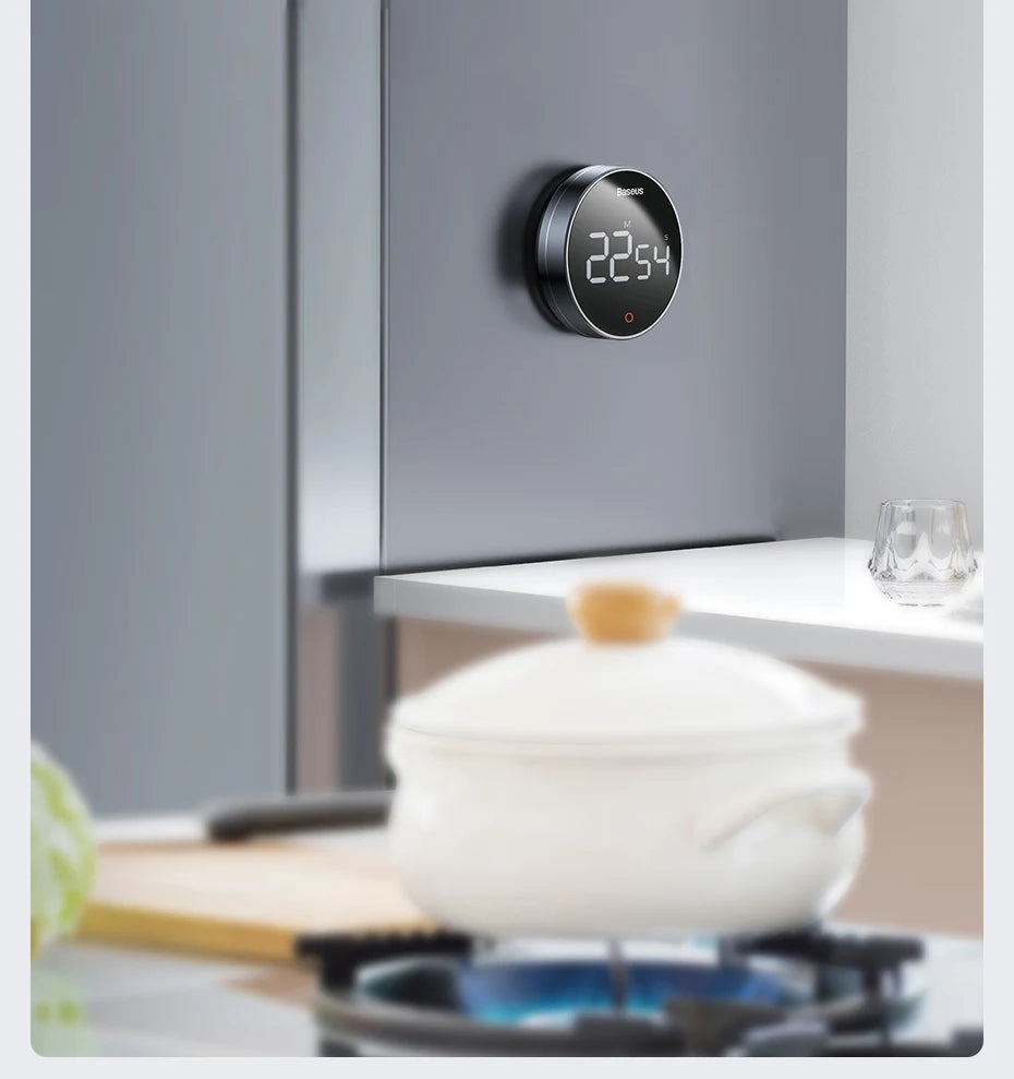Baseus Digital Kitchen Timer Magnetic Countdown Alarm Clock