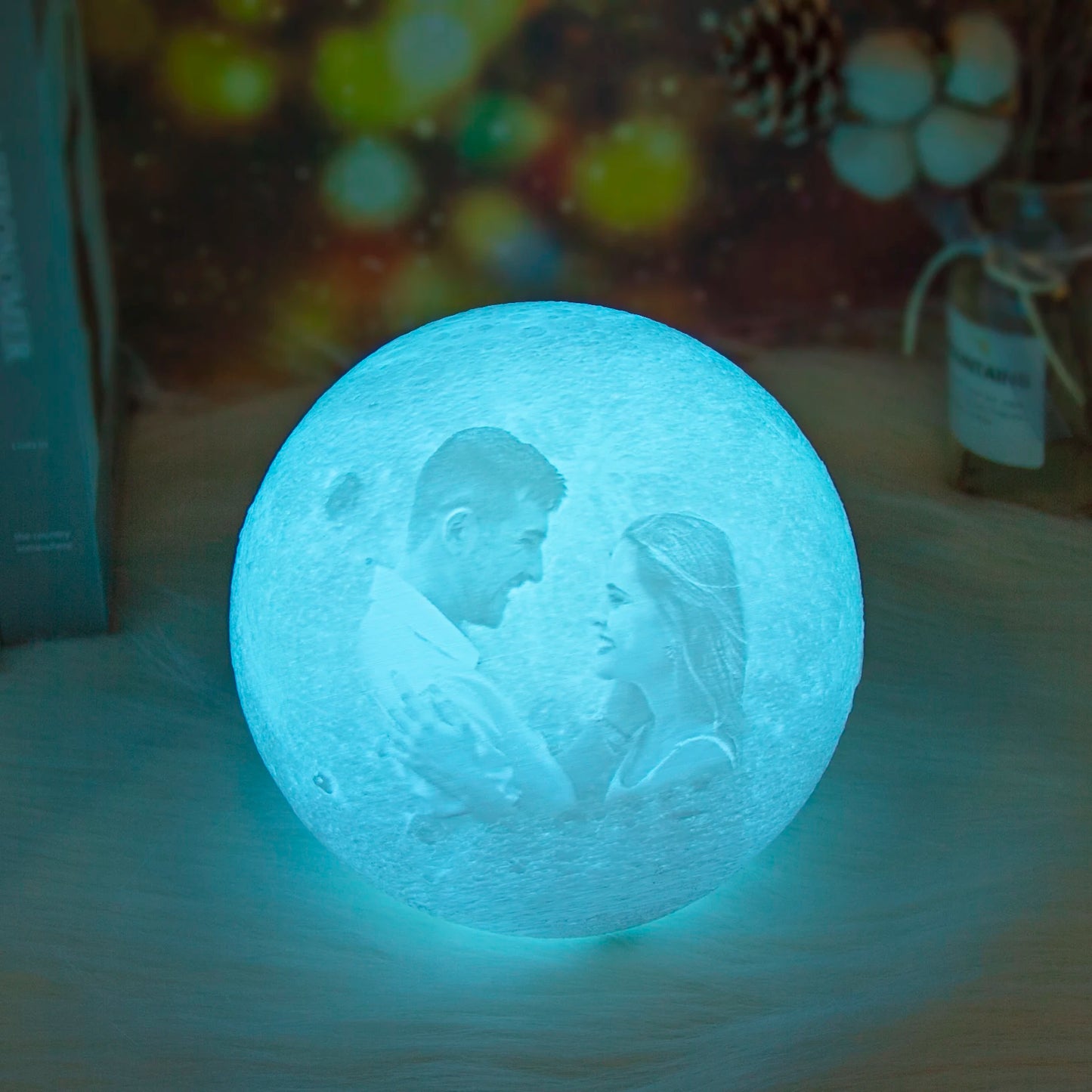 Printing Moon Lamp Customized Photo Text Night Light USB Rechargeable
