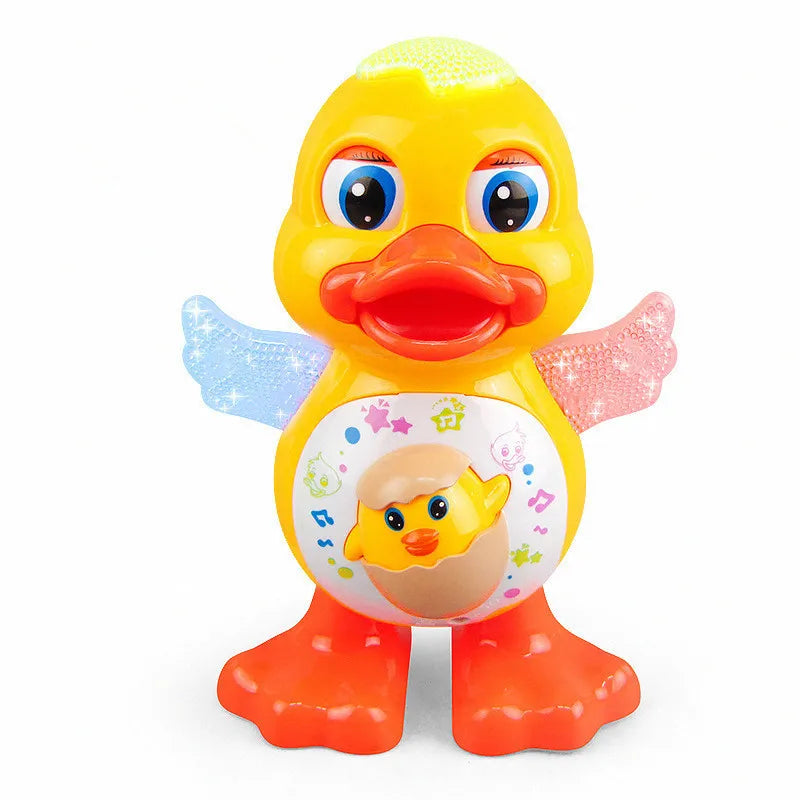 Electric Dancing Duck Funny Blink Eyes Flashing Light Shak Gift