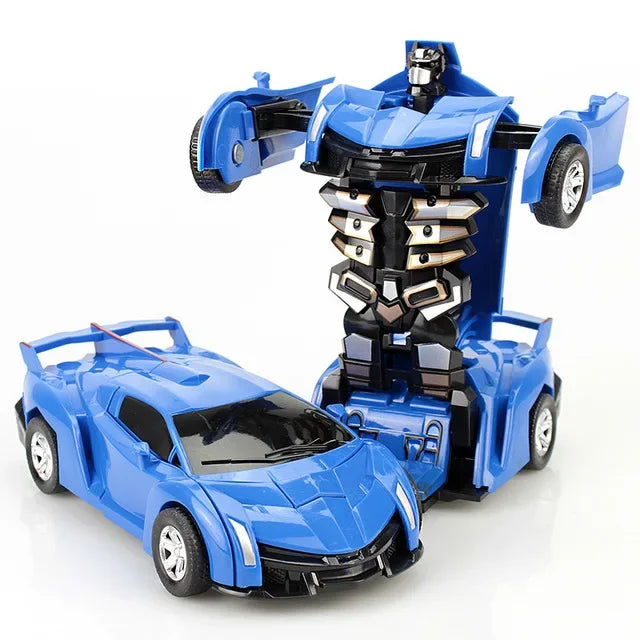Car Toys One-key Deformation Car Toys Automatic Transformation Robot