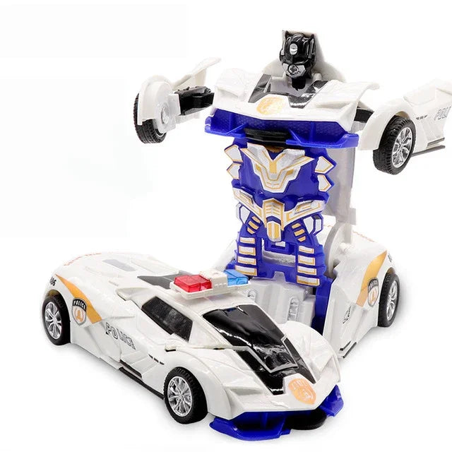 Car Toys One-key Deformation Car Toys Automatic Transformation Robot
