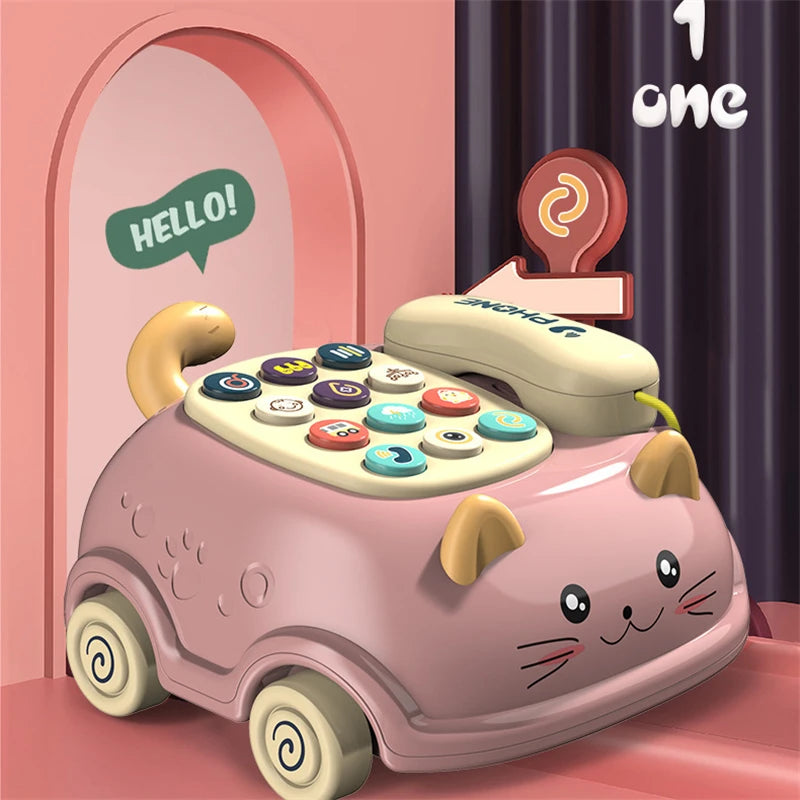Baby toys months Montessori Musical Piano Phone Toys For Baby Girl