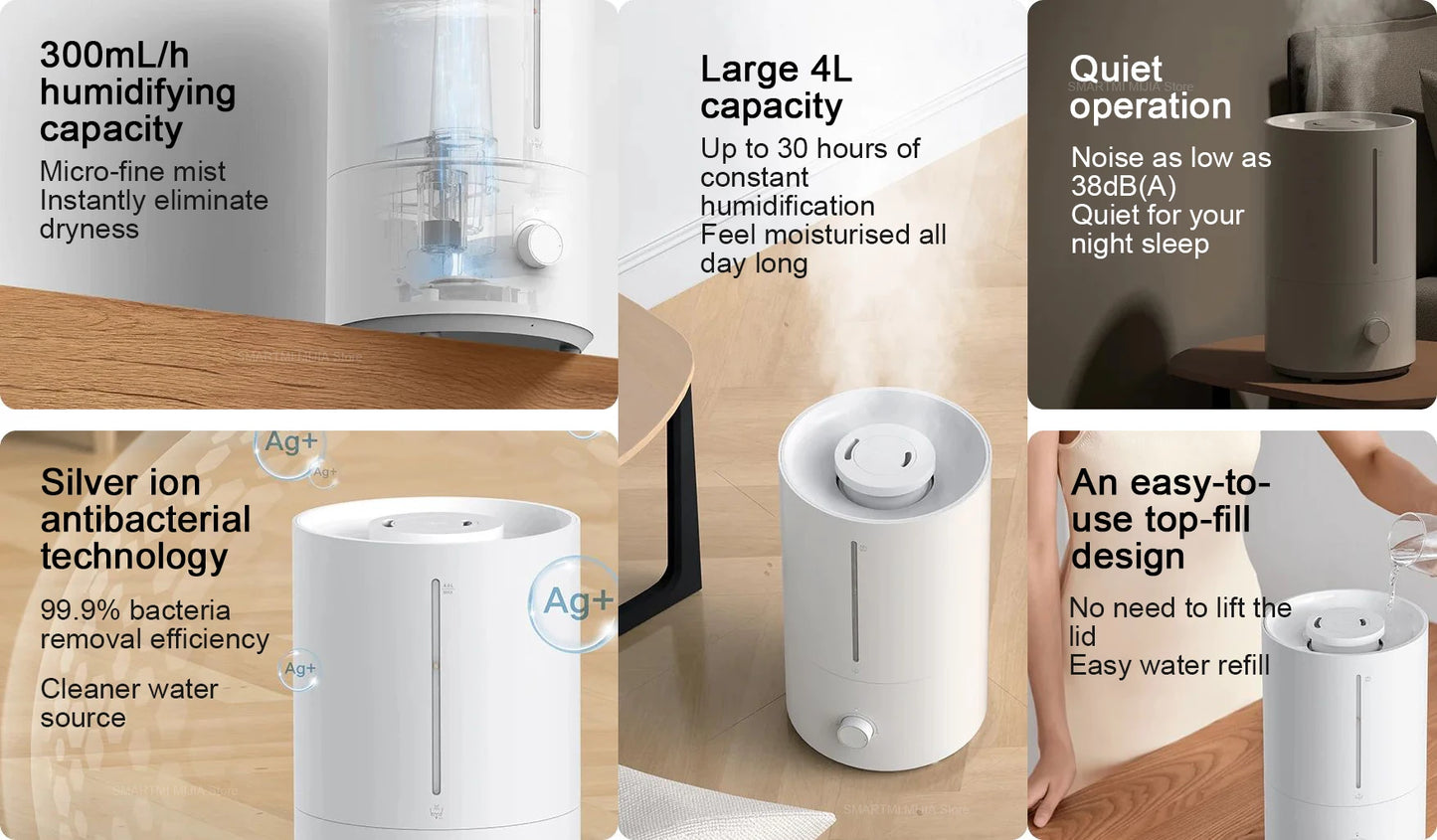 Humidifier Supersized Cool Mist ,Silver ion antibacterial ,For Home