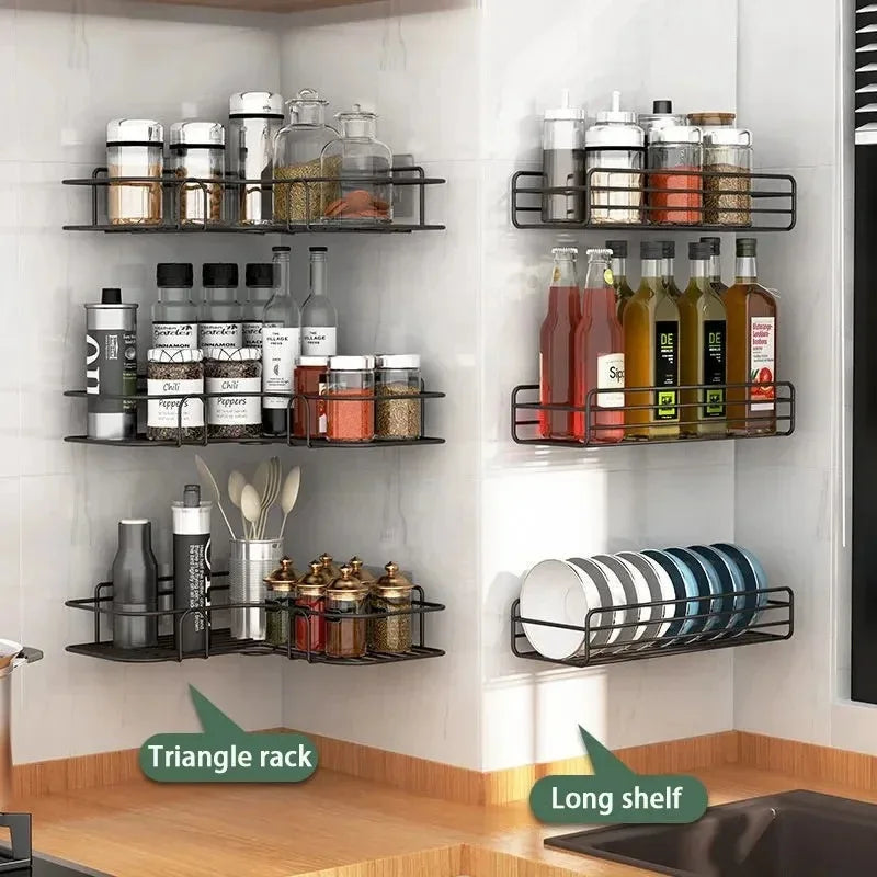 Toilet Storage Rack Bathroom Shelf No-Drill Corner Shelf