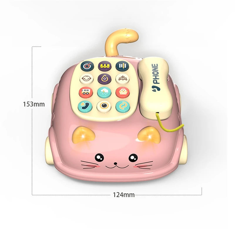 Baby toys months Montessori Musical Piano Phone Toys For Baby Girl