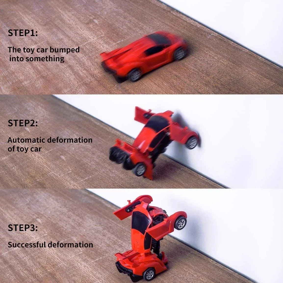 Car Toys One-key Deformation Car Toys Automatic Transformation Robot
