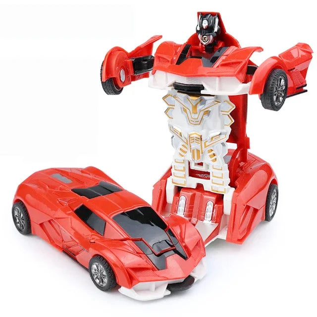Car Toys One-key Deformation Car Toys Automatic Transformation Robot