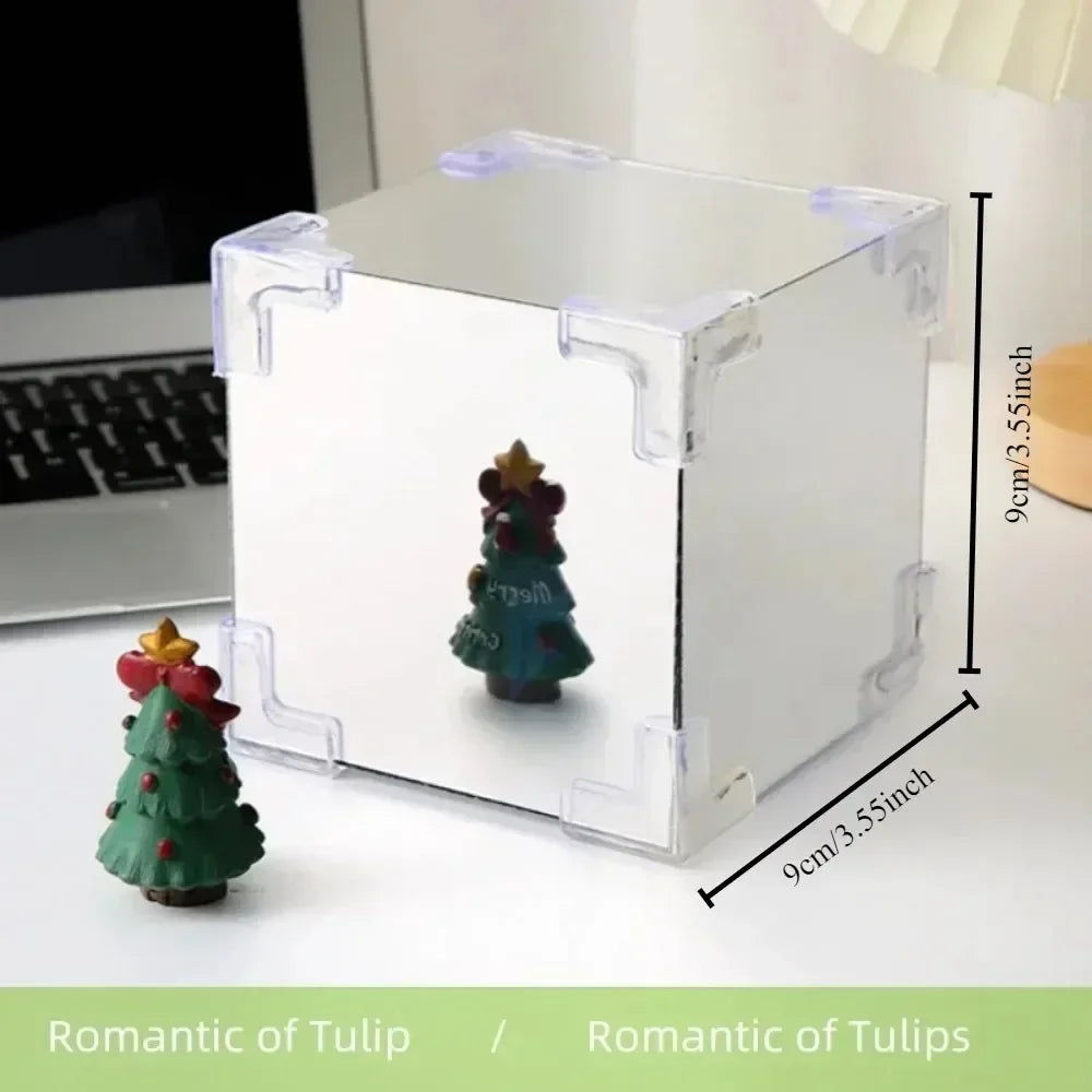 HOT DIY Tulip Sea Rubik's Cube Mirror Night Light Car Decoration