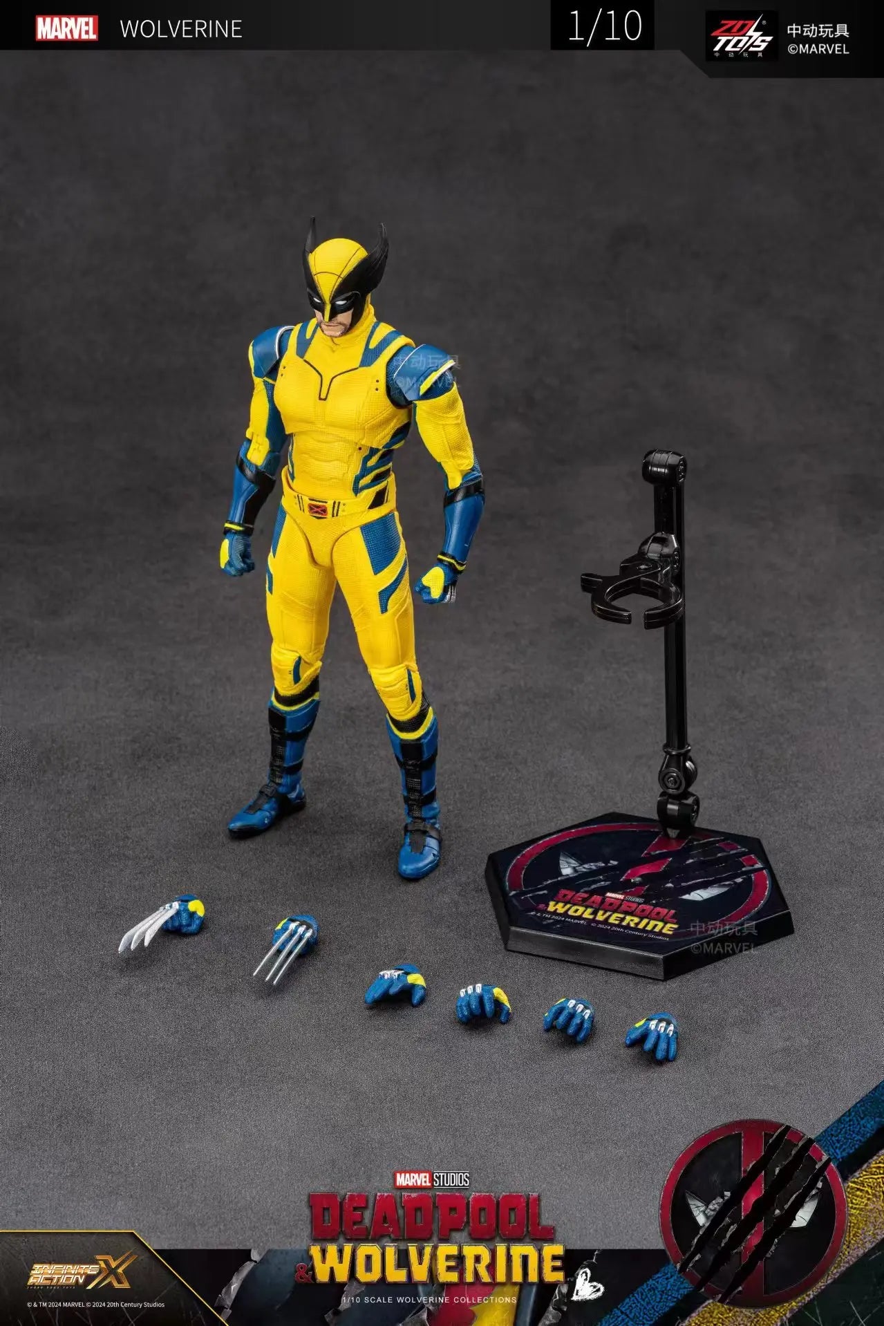 Toys Deadpool & Wolverine Action figures Deadpool Boxed Wolverine