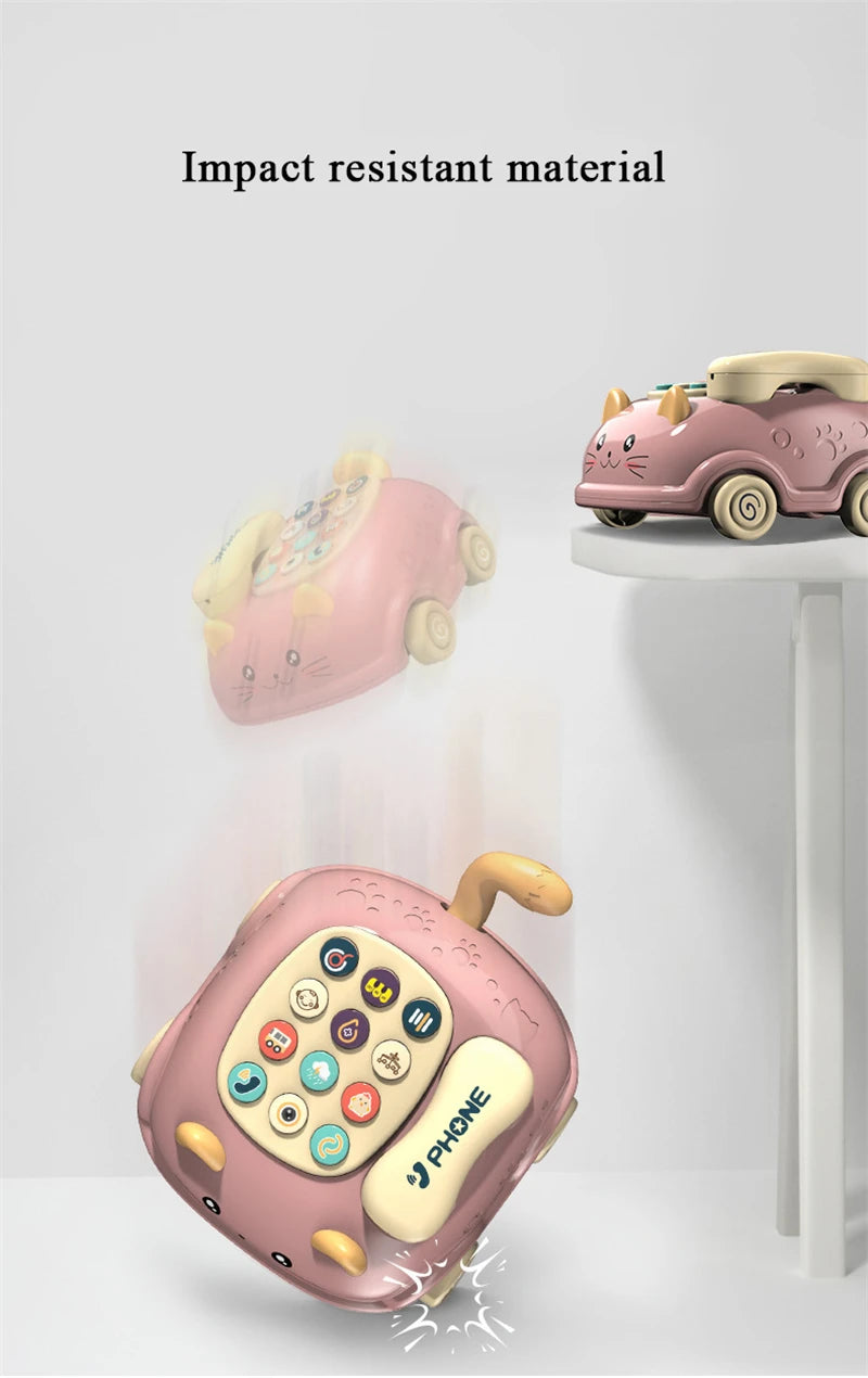 Baby toys months Montessori Musical Piano Phone Toys For Baby Girl