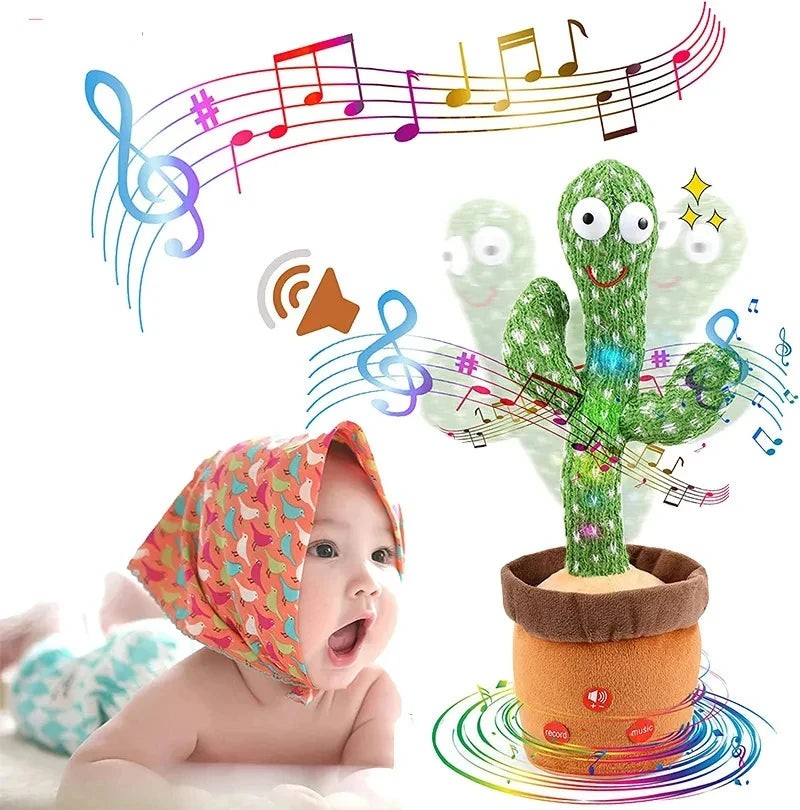 Dancing Cactus Toy,Repeat Talking ,Song Speaker Wriggle Dancing Sing
