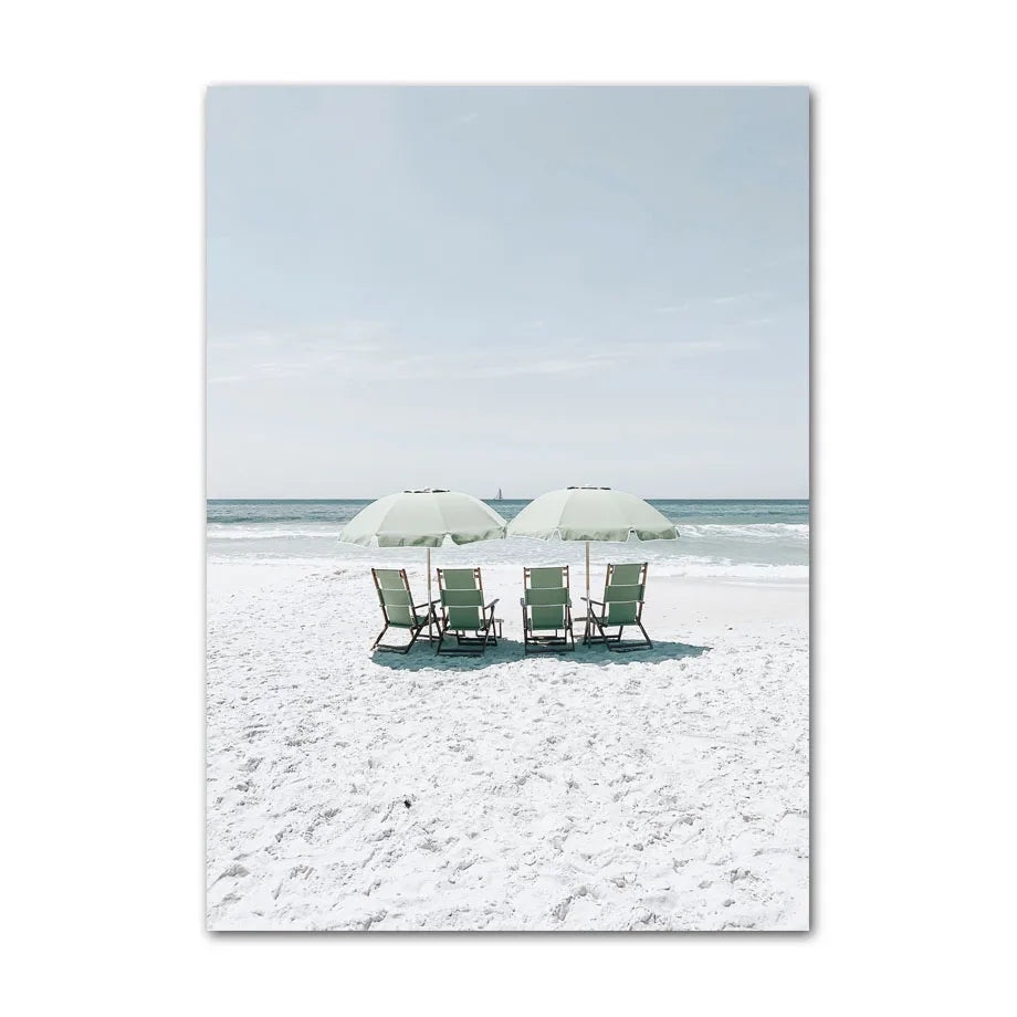 Beach Sea Ocean Poster Wall Art Canvas Painting Home Decoration