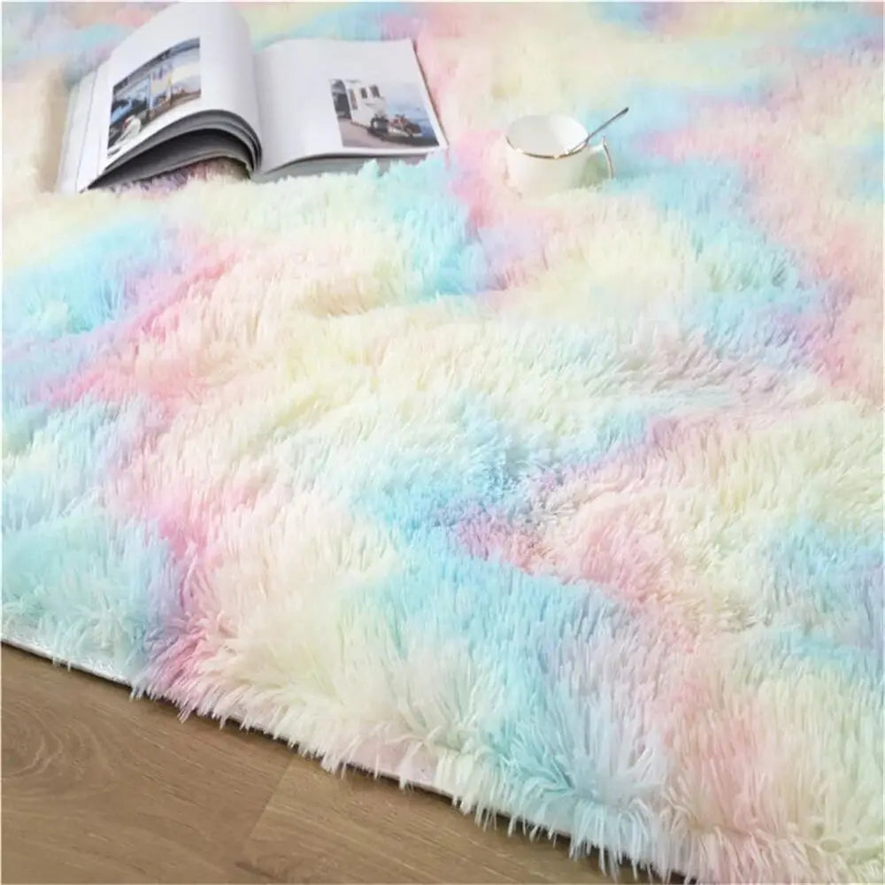 Plush Carpet For Living Room Sofa Floor Cushions Modern Soft Fluffy