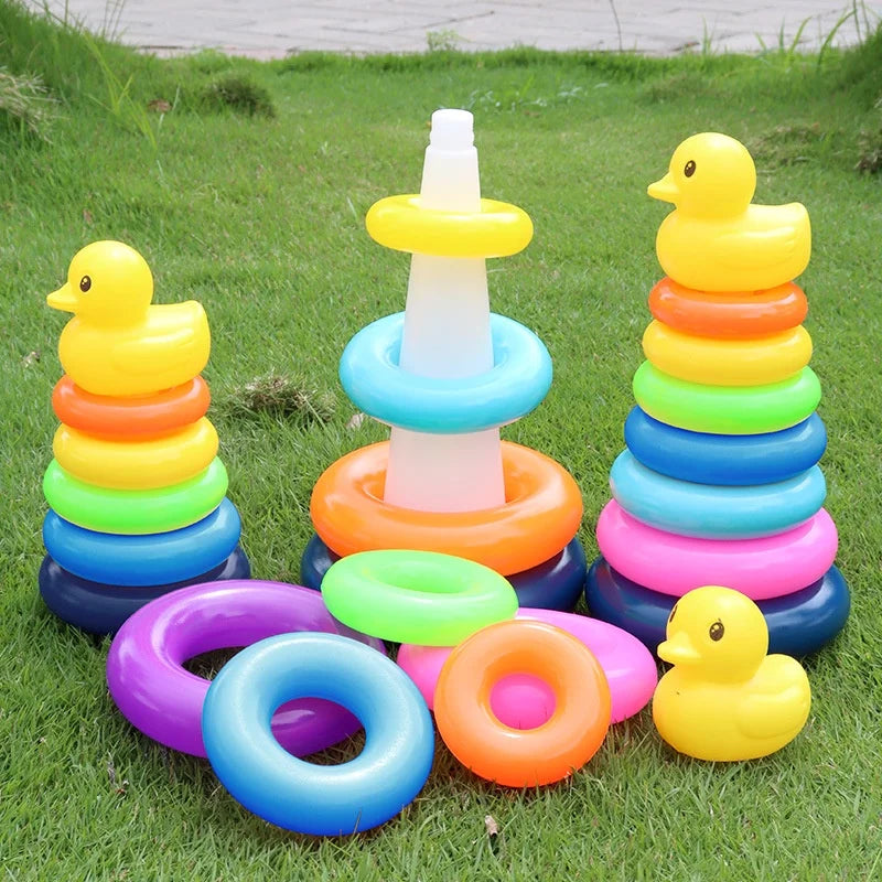 Old Infant Early Learning Rainbow Stacking Toys Puzzl