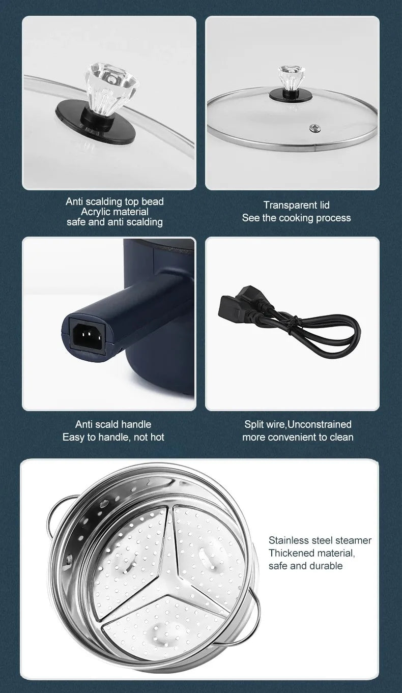 Mini Electric Cooker Multi-Function All-In-One Pot Single Double Layer