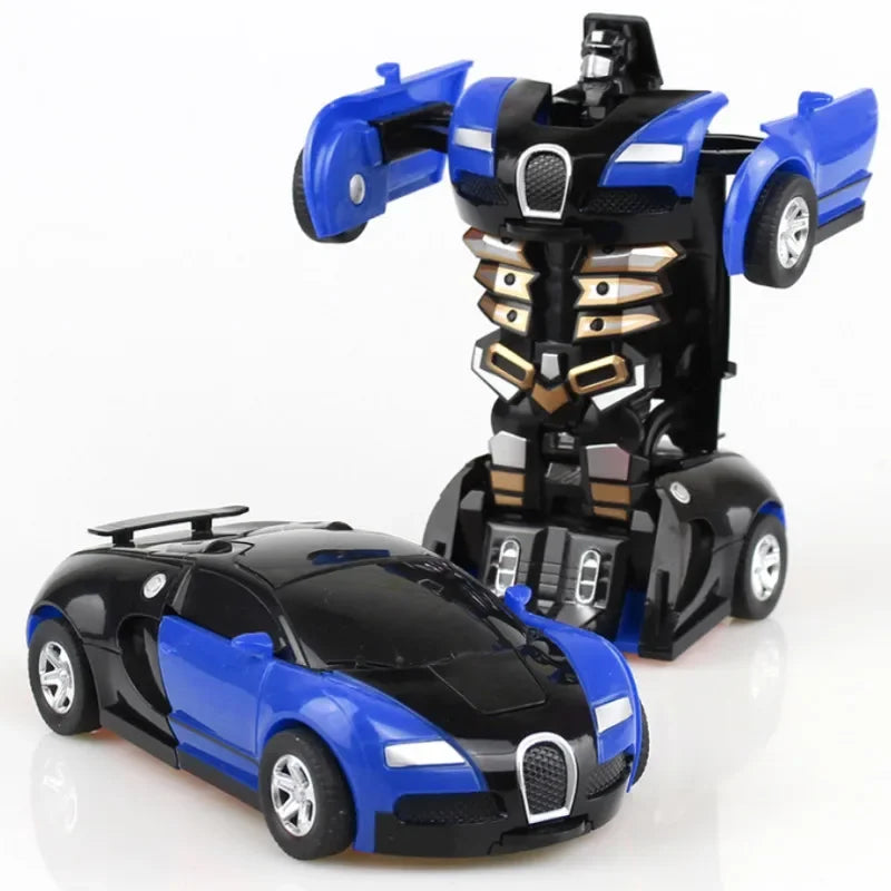 Car Toys One-key Deformation Car Toys Automatic Transformation Robot