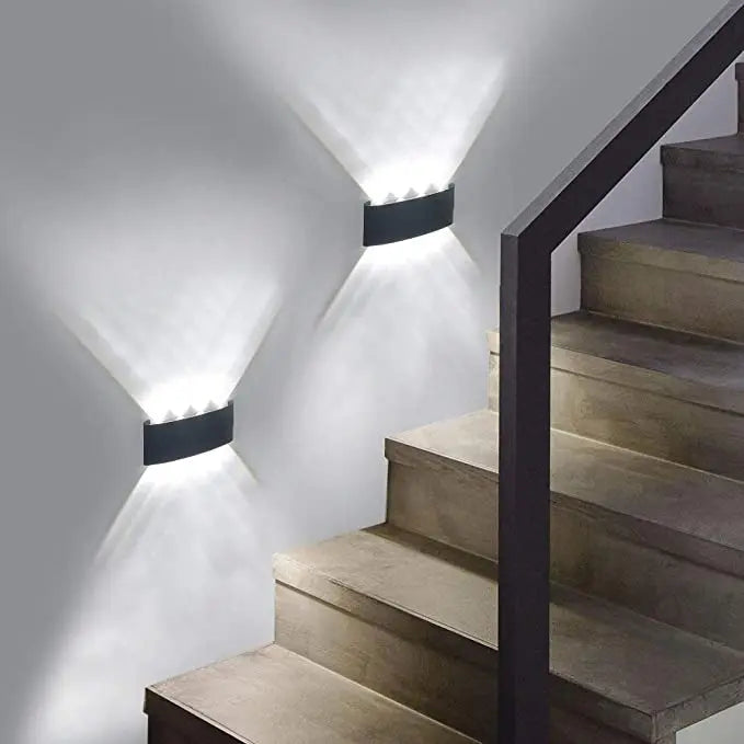 LED Wall Sconces Modern Indoor Outdoor Lamp, White Up Down Wall