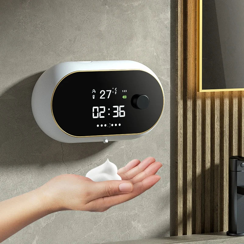 1pc Wall-mounted Automatic Soap Dispenser Large Capacity Touchless