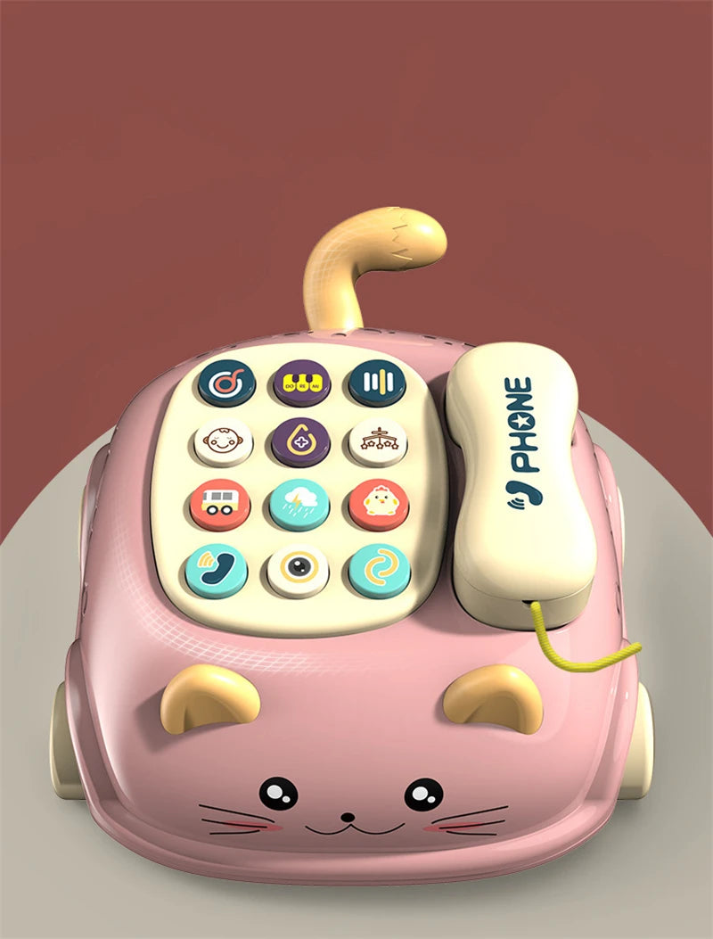 Baby toys months Montessori Musical Piano Phone Toys For Baby Girl