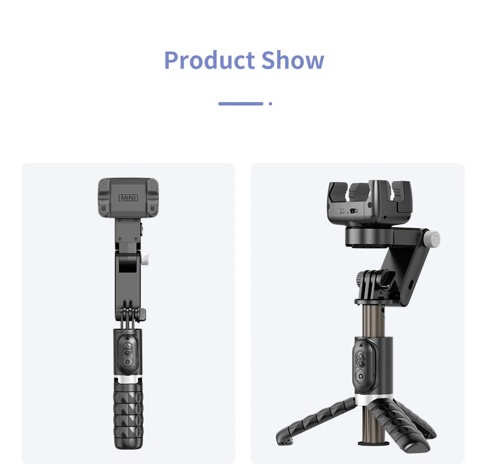 360 Rotation Following Shooting Mode Gimbal Stabilizer Selfie Stick