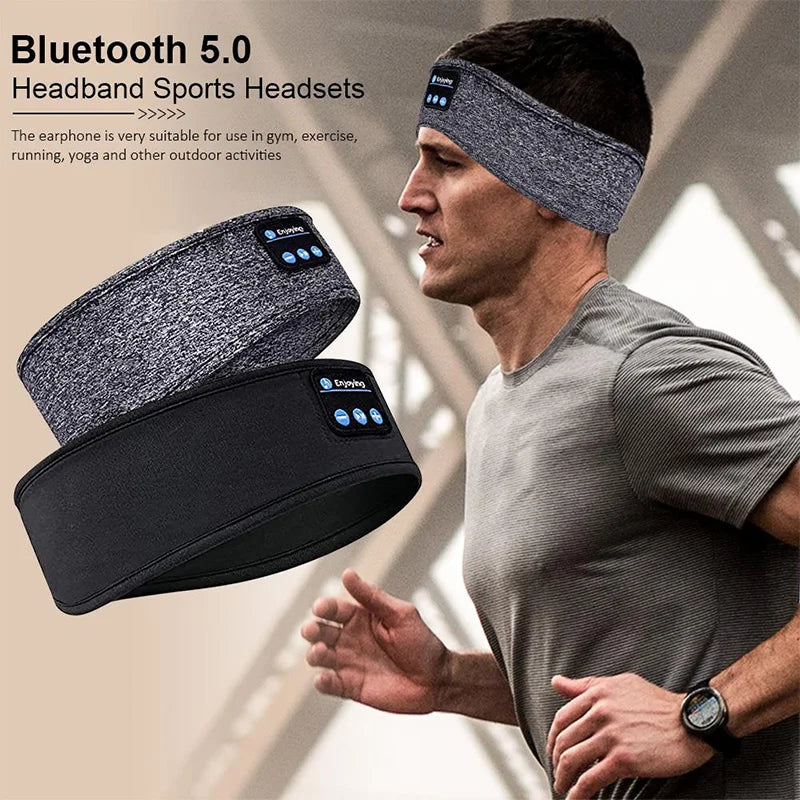 Bluetooth Earphones Sports Sleeping Headband Elastic Wireless