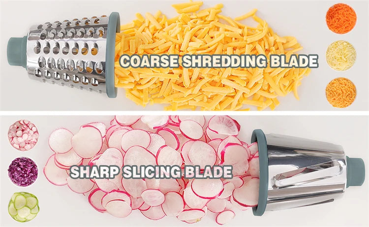 Rotary Cheese Grater Versatile Manual Vegetable Slicer