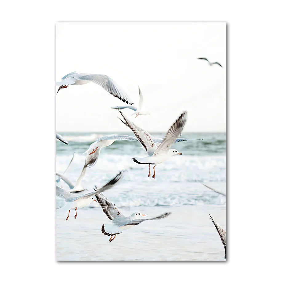 Beach Sea Ocean Poster Wall Art Canvas Painting Home Decoration