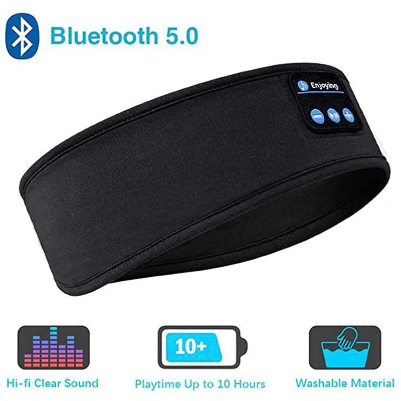 Bluetooth Earphones Sports Sleeping Headband Elastic Wireless