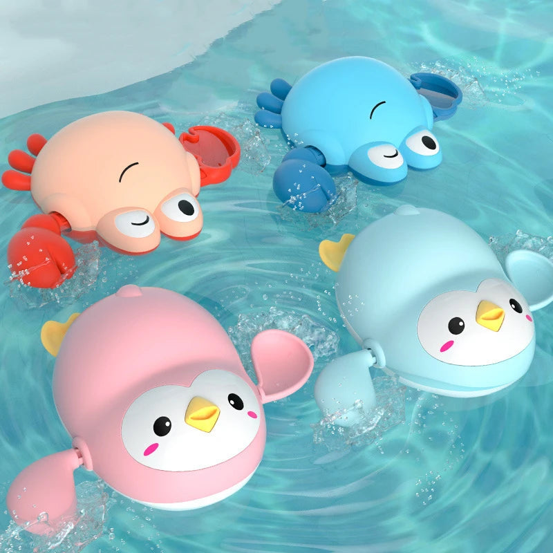 Baby Bath Toys Kids Swimming Clockwork Dolls Play Water Fun Toys