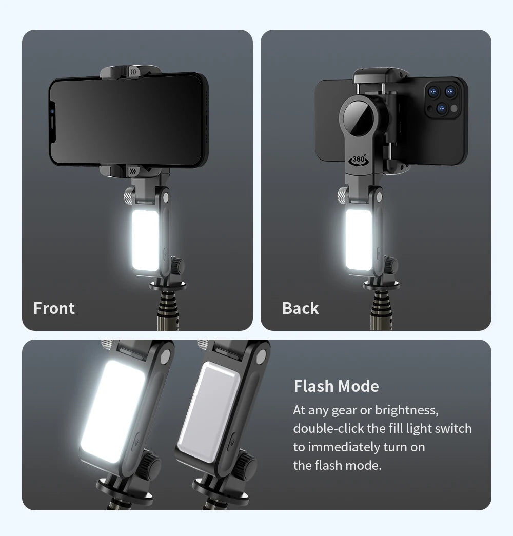 360 Rotation Following Shooting Mode Gimbal Stabilizer Selfie Stick