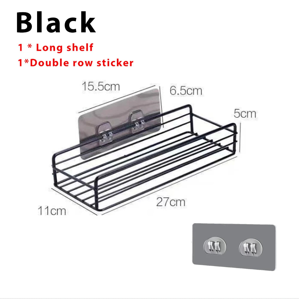 Toilet Storage Rack Bathroom Shelf No-Drill Corner Shelf