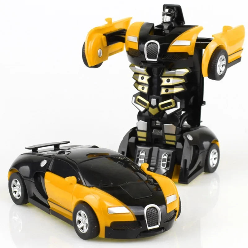 Car Toys One-key Deformation Car Toys Automatic Transformation Robot