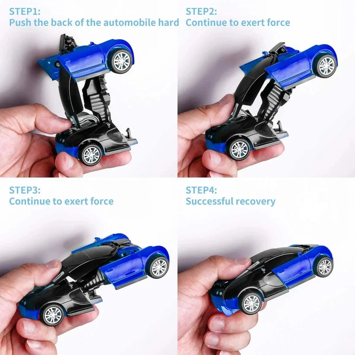 Car Toys One-key Deformation Car Toys Automatic Transformation Robot