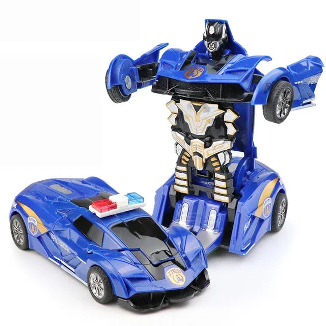 Car Toys One-key Deformation Car Toys Automatic Transformation Robot