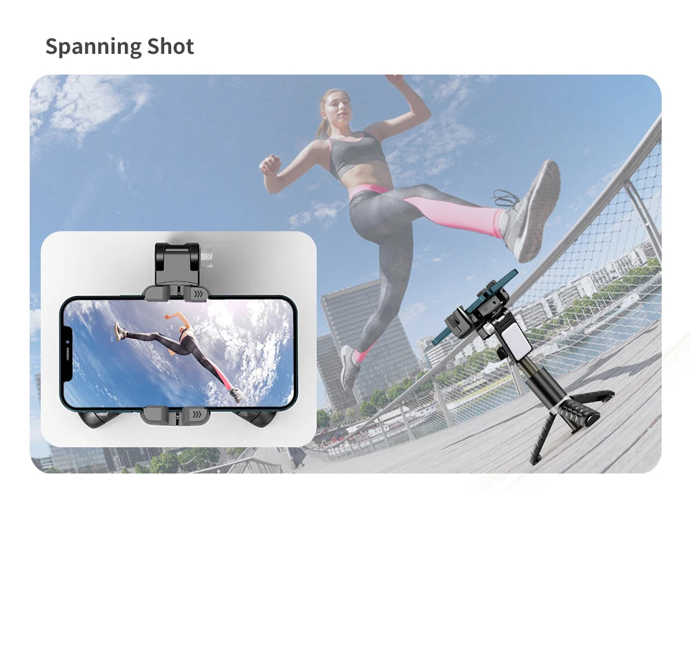 360 Rotation Following Shooting Mode Gimbal Stabilizer Selfie Stick