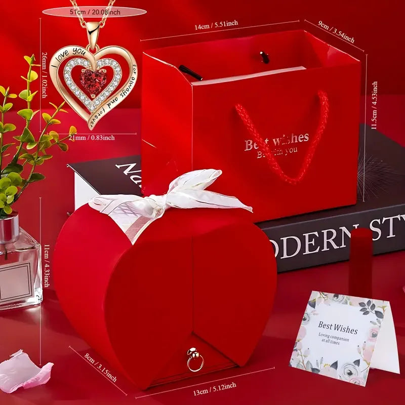 Luxury Rose Jewelry Box - Valentine's Day, Mother's Day, Eternal Flower