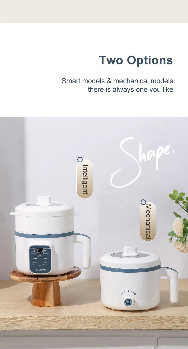 Mini Electric Rice Cooker Household Multicooker Steamer for Kitchen