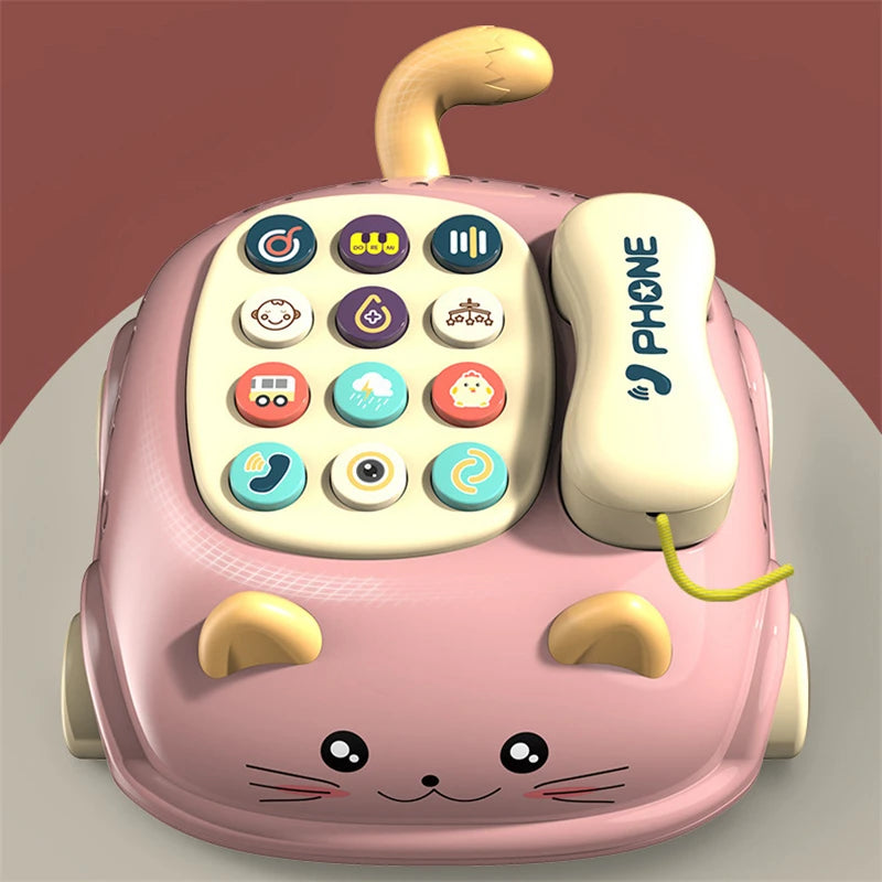 Baby toys months Montessori Musical Piano Phone Toys For Baby Girl