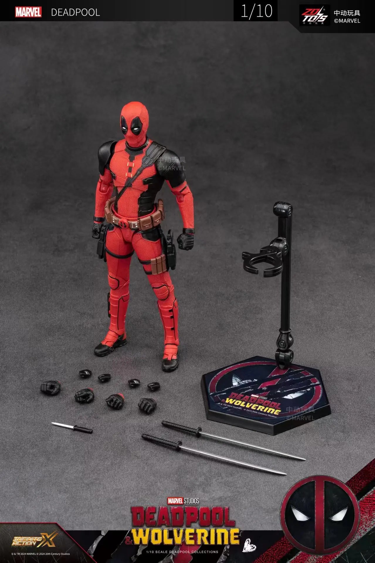 Toys Deadpool & Wolverine Action figures Deadpool Boxed Wolverine