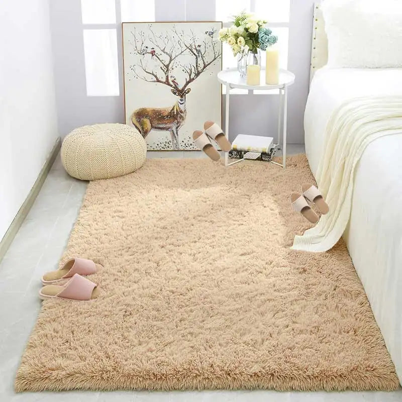 Plush Carpet For Living Room Sofa Floor Cushions Modern Soft Fluffy