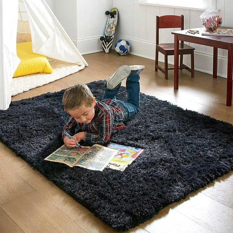 Plush Carpet For Living Room Sofa Floor Cushions Modern Soft Fluffy