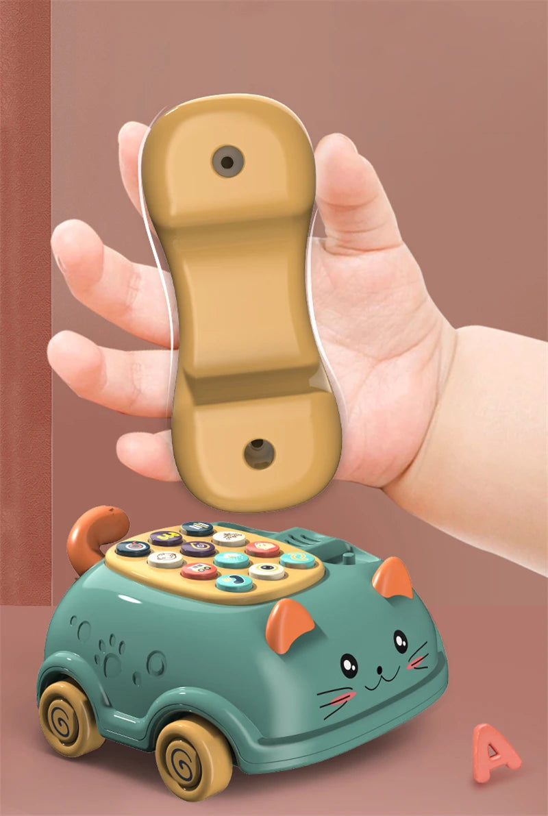 Baby toys months Montessori Musical Piano Phone Toys For Baby Girl
