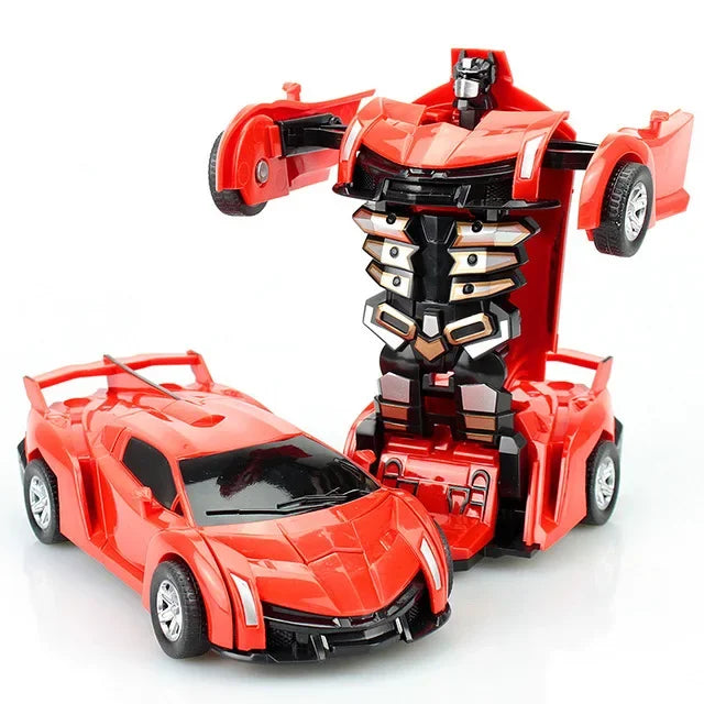 Car Toys One-key Deformation Car Toys Automatic Transformation Robot