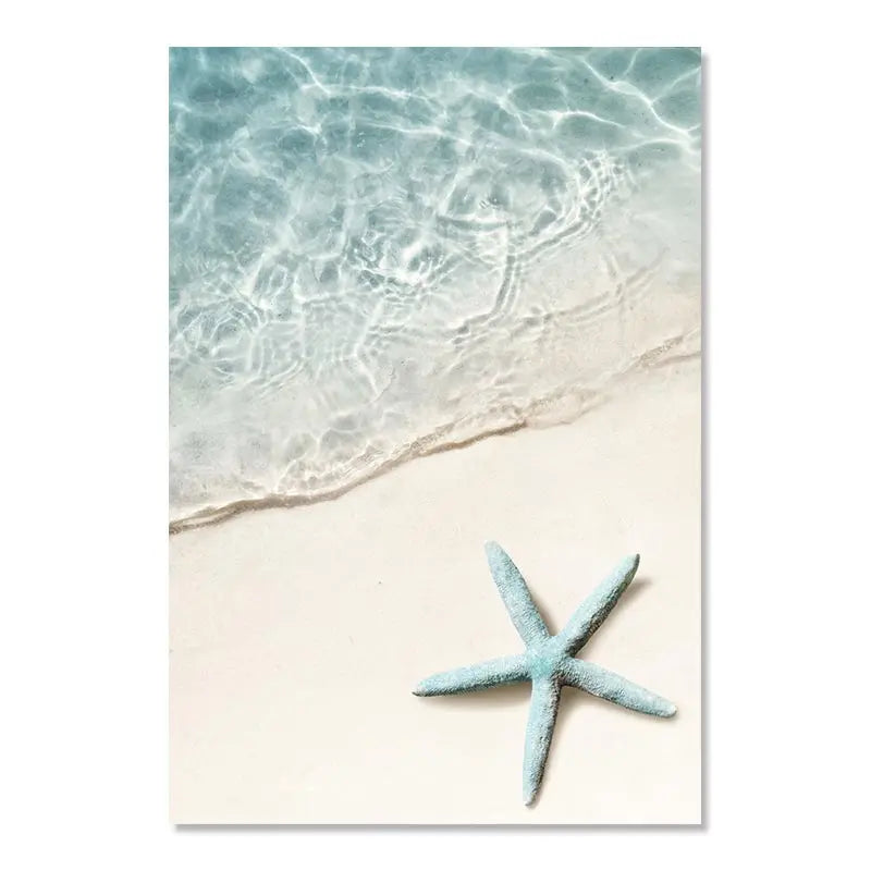 Beach Sea Ocean Poster Wall Art Canvas Painting Home Decoration