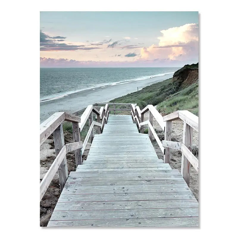 Beach Sea Ocean Poster Wall Art Canvas Painting Home Decoration
