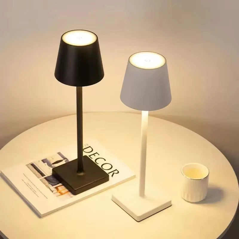 Rechargeable LED Table Lamp Touch Switch Creative Decorative