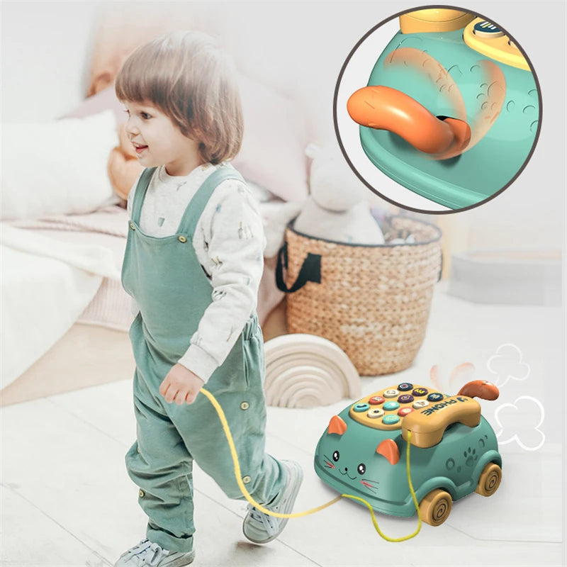 Baby toys months Montessori Musical Piano Phone Toys For Baby Girl