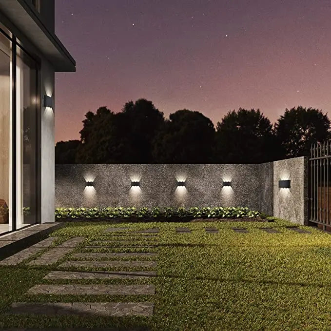 LED Wall Sconces Modern Indoor Outdoor Lamp, White Up Down Wall