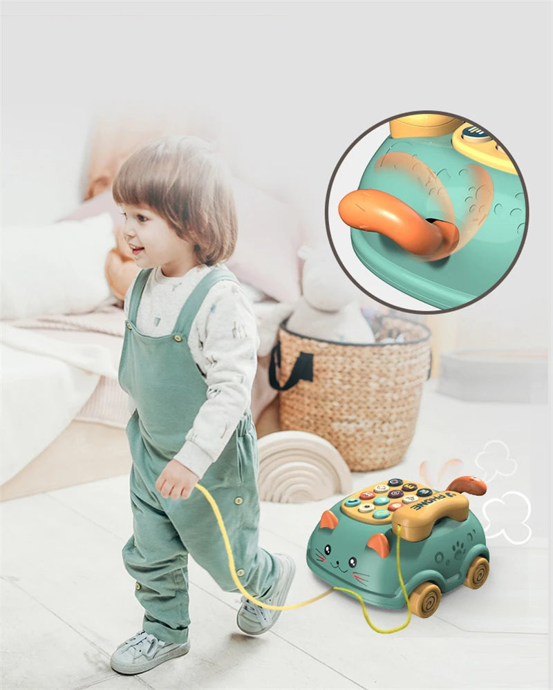 Baby toys months Montessori Musical Piano Phone Toys For Baby Girl