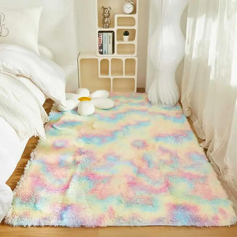 Plush Carpet For Living Room Sofa Floor Cushions Modern Soft Fluffy
